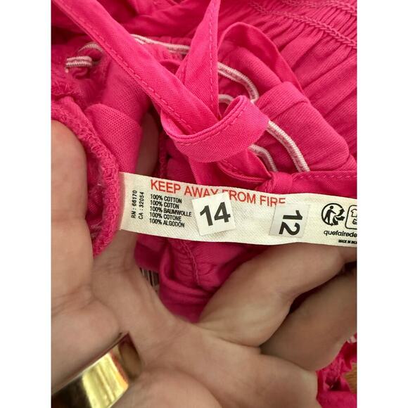 NWT Anthropologie Pink Ruffled Romper Size Small - Picture 7 of 9